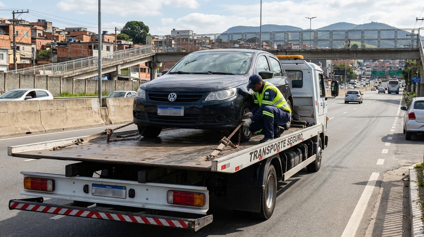 Logística para Veículos Parados no Cecap, Presidente Prudente‑SP