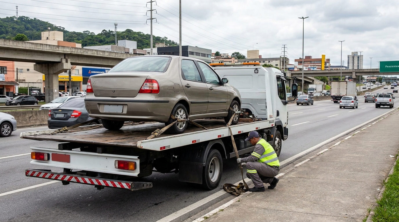 Transporte de Veículos no Cecap, Presidente Prudente‑SP